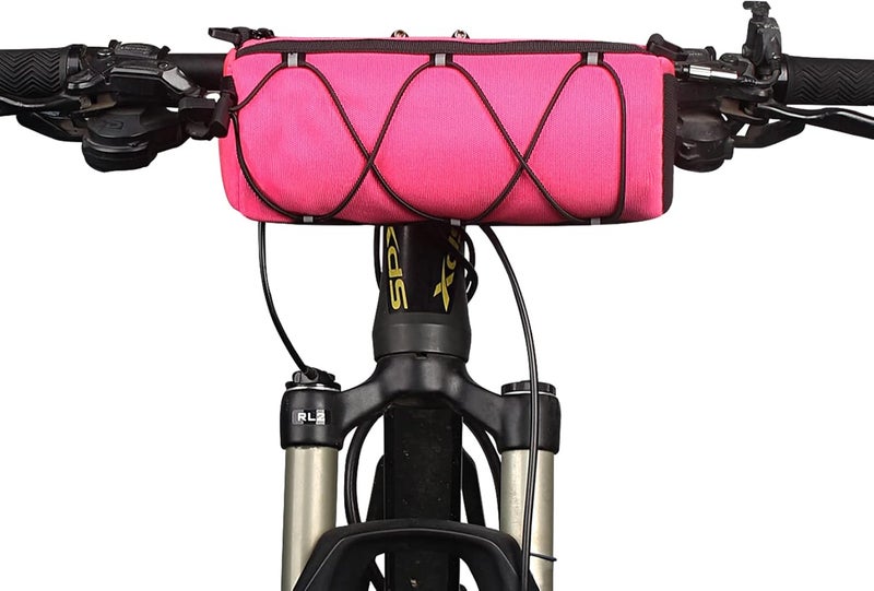 ‎KOSIBATE Bike Handlebar Bag,Bicycle Handlebar bag,Bike Frame Bag with Shoulder Strap,Bicycle Front Bag Fram Storage Roll Bag Mountain Road Bikes Bicycle Accessories, Bike Pouch for Bicycle ( - Image 1